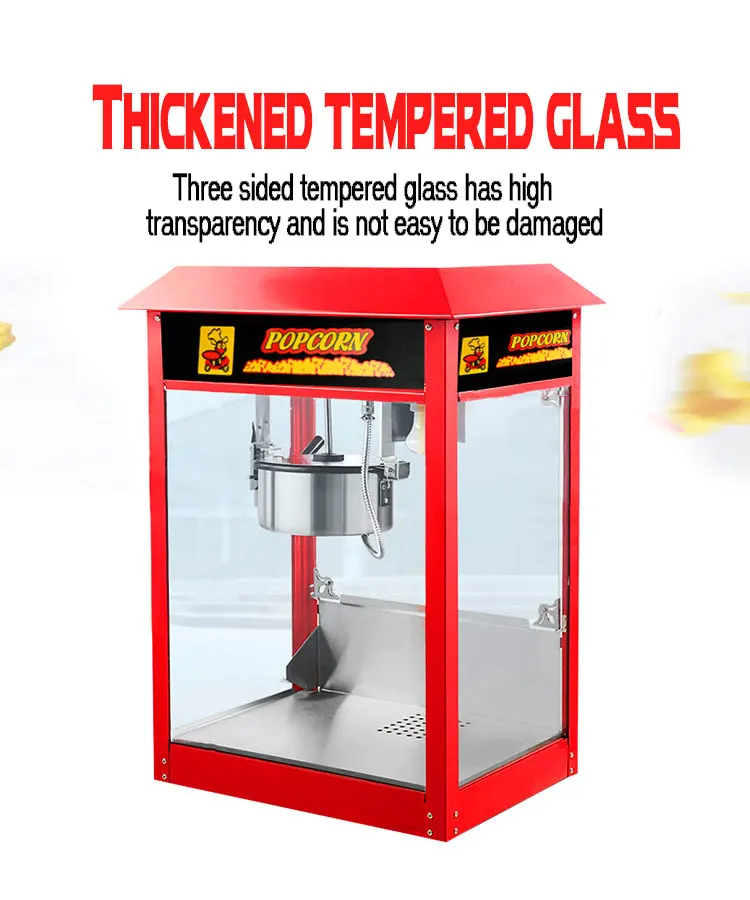 Commercial Popcorn Maker 802 Popcorn Machine Stainless Steel Electric Oil-Popped Machine 1600W Corn Popping Non-Stick
Commercial Popcorn Maker 802 Popcorn Machine Stainless Steel Electric Oil-Popped Machine 1600W Corn Popping Non-Stick
