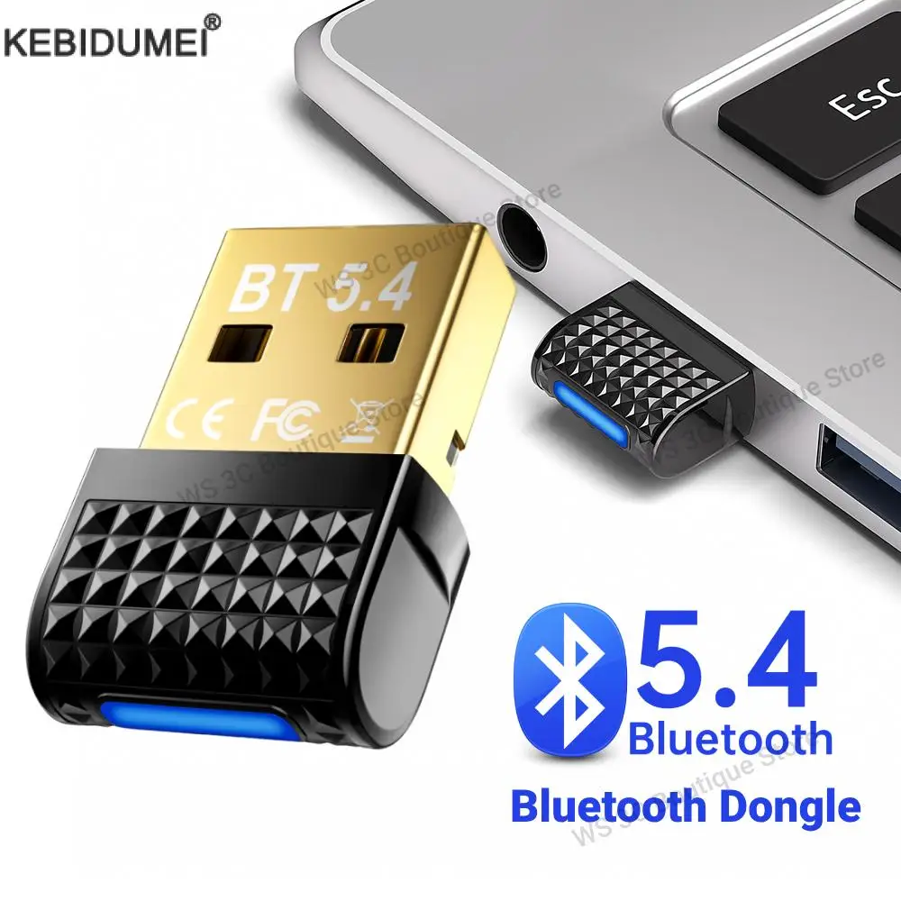 USB Bluetooth 5.4 адаптер передатчик Bluetooth приемник аудио Bluetooth ключ беспроводной USB-адаптер для компьютера ПК ноутбука
USB Bluetooth 5.4 адаптер передатчик Bluetooth приемник аудио Bluetooth ключ беспроводной USB-адаптер для компьютера ПК ноутбука