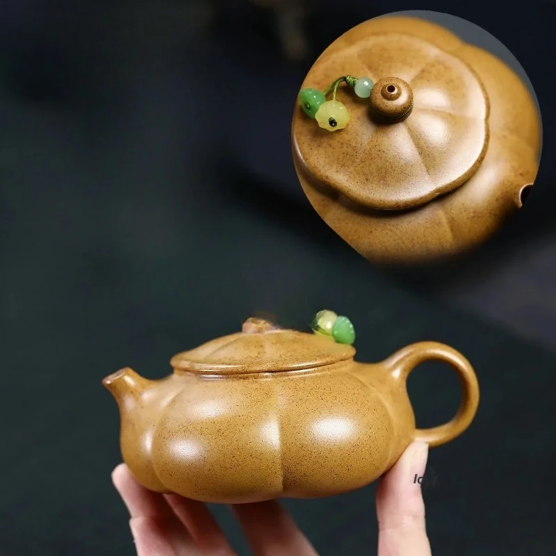180ml Yixing Purple Clay Teapots Handmade Han Jiang Pot Raw Ore Wood-fired Porcelain Sand Kettle With Filter Zisha Tea Set Gift
180ml Yixing Purple Clay Teapots Handmade Han Jiang Pot Raw Ore Wood-fired Porcelain Sand Kettle With Filter Zisha Tea Set Gift