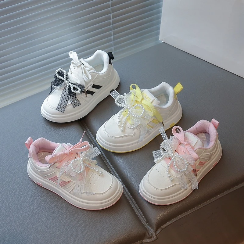 Girls Sports Shoes Lace Bows Children Running Shoes Sweet Beading 2025 Autumn New Children Casual Fashion Shoes Soft Bottom
Girls Sports Shoes Lace Bows Children Running Shoes Sweet Beading 2025 Autumn New Children Casual Fashion Shoes Soft Bottom