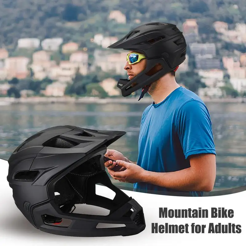 2025 Adult Bicycle Bike Helmet Full Face Detachable One-piece Motorcycle Riding Safety Full Face Helmet Head Protection
2025 Adult Bicycle Bike Helmet Full Face Detachable One-piece Motorcycle Riding Safety Full Face Helmet Head Protection