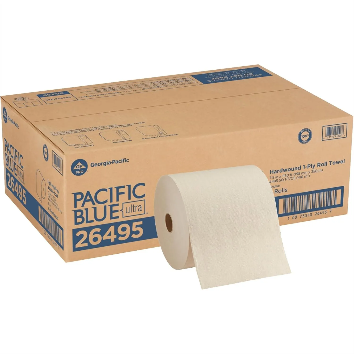 Recycled Paper Towel Rolls, 1150 ft per Roll, 6 Rolls per Case, High-Capacity for Restrooms & Kitchens
Recycled Paper Towel Rolls, 1150 ft per Roll, 6 Rolls per Case, High-Capacity for Restrooms & Kitchens