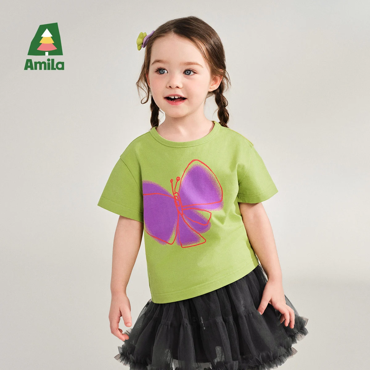 Amila Baby T-shirt 2025 Summer New Breathable Contrast Casual Round Neck Short-sleeved Clothing
Amila Baby T-shirt 2025 Summer New Breathable Contrast Casual Round Neck Short-sleeved Clothing