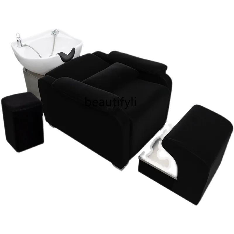 High-End Lying Half Ceramic Basin for Hair Washing Station Barber Shop Super Comfortable Deep Basin Flushing Bed
High-End Lying Half Ceramic Basin for Hair Washing Station Barber Shop Super Comfortable Deep Basin Flushing Bed