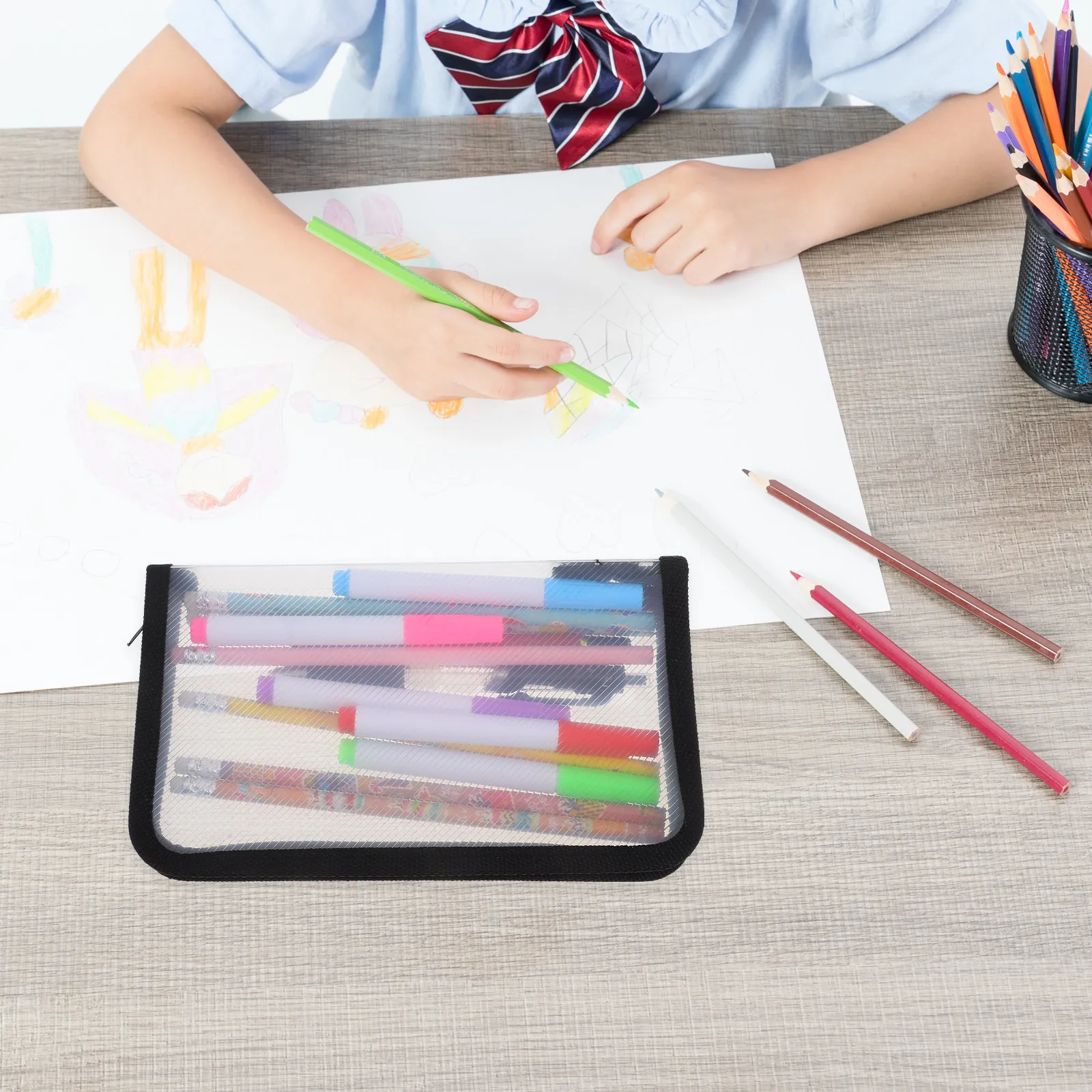 Clear Zipper Pencil Pouch Transparent Stationery Organizer Multi Use Pen Bag Aesthetic Plastic Pencil Case for Students
Clear Zipper Pencil Pouch Transparent Stationery Organizer Multi Use Pen Bag Aesthetic Plastic Pencil Case for Students