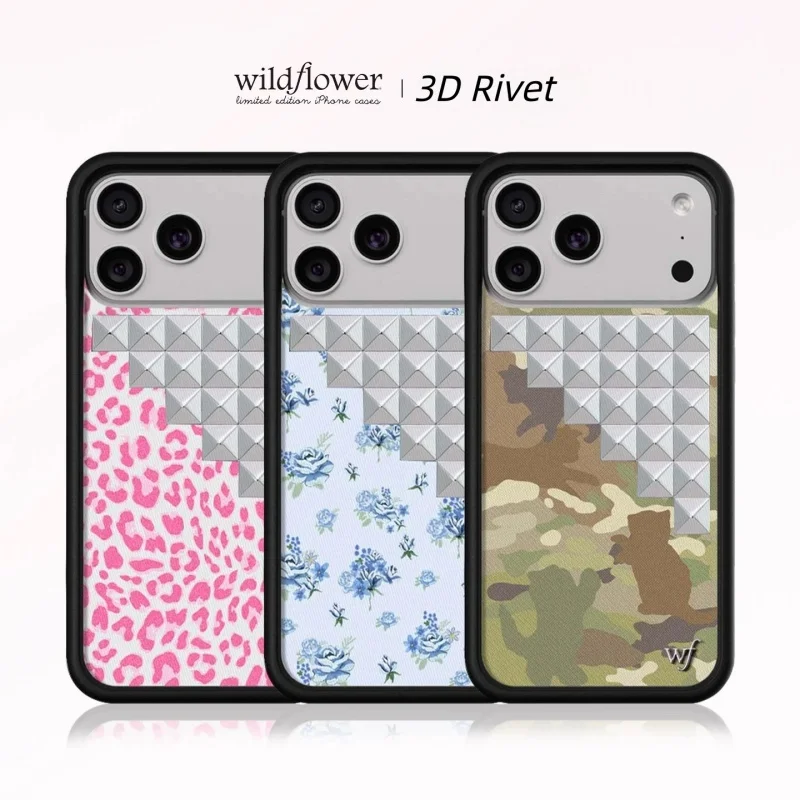2026 Wildflower 3D solid rivet leopard Phone Case For iPhone 17 16 15 12 13 14Pro Max Plus flower rivet wf Cover
2026 Wildflower 3D solid rivet leopard Phone Case For iPhone 17 16 15 12 13 14Pro Max Plus flower rivet wf Cover
