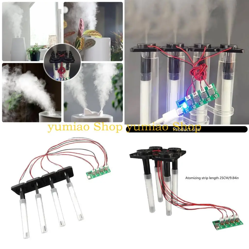 587B Ultrasonic Nebulizer Unswitched Atomization Control Board Four Head Humidifier Module For Plant Moisturizing
587B Ultrasonic Nebulizer Unswitched Atomization Control Board Four Head Humidifier Module For Plant Moisturizing