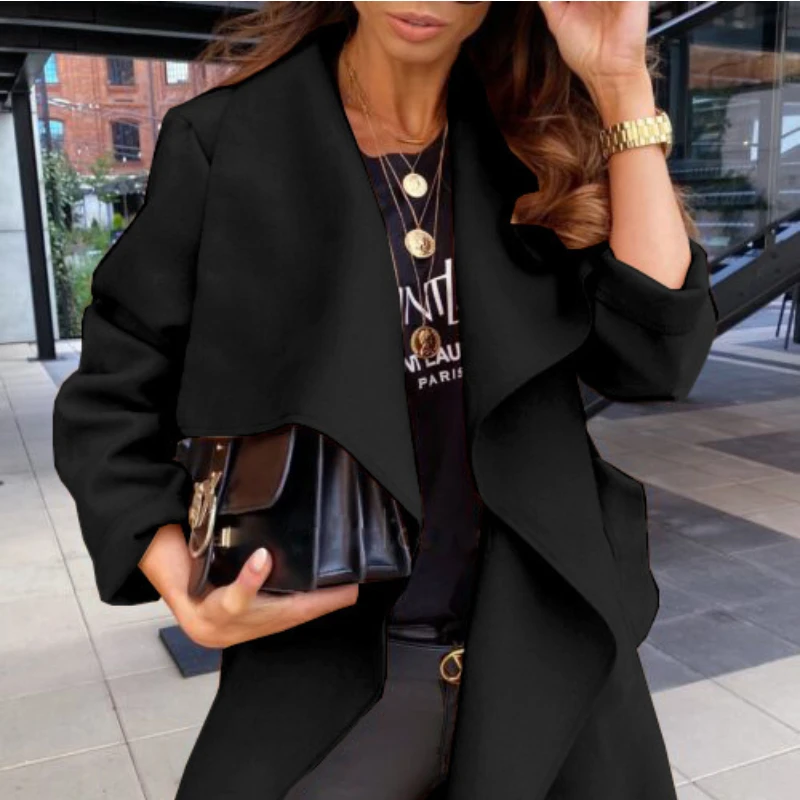 Autumn and Winter 2023 European and American Fashion Solid Color Lapel Long-sleeved Tie Cardigan Woolen Coat Women's Clothing
Autumn and Winter 2023 European and American Fashion Solid Color Lapel Long-sleeved Tie Cardigan Woolen Coat Women's Clothing