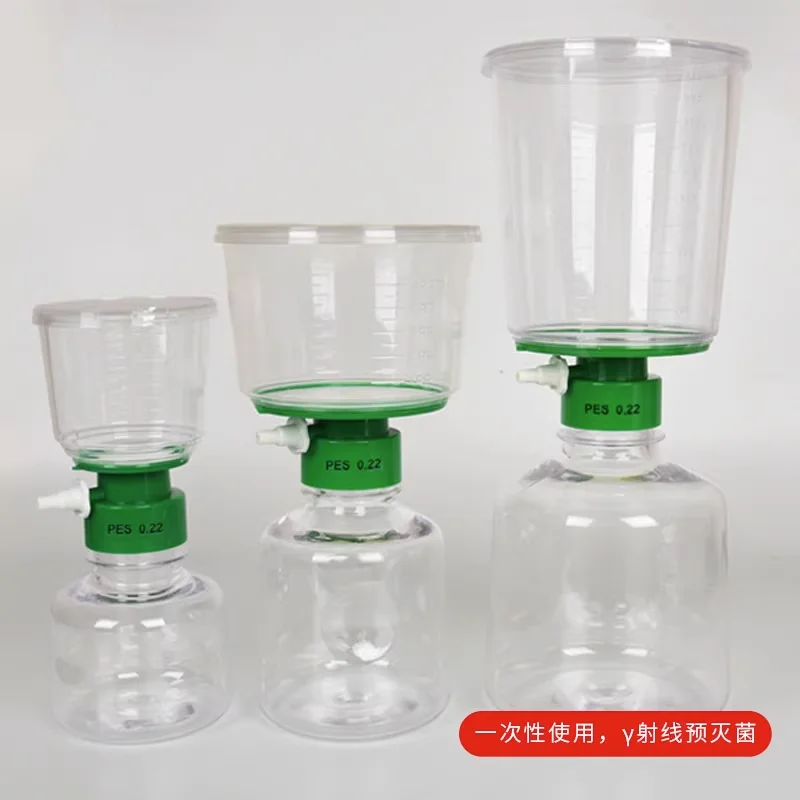 Bottle Top Filter PES membrane PVDF Membrane sterile filter Receiving bottle/Storage bottle filter
Bottle Top Filter PES membrane PVDF Membrane sterile filter Receiving bottle/Storage bottle filter