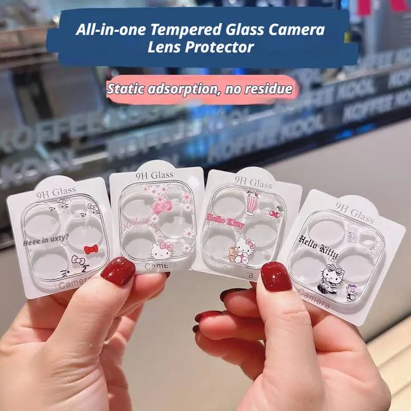 Sanrio Hello Kitty Cartoon Camera Lens Protector 9H HD Anti-Scratch Tempered Glass for iPhone 16 15 14 13 12 11 ProMax Mini Plus Sanrio Hello Kitty Cartoon Camera Lens Protector 9H HD Anti-Scratch Tempered Glass for iPhone 16 15 14 13 12 11 ProMax Mini Plus