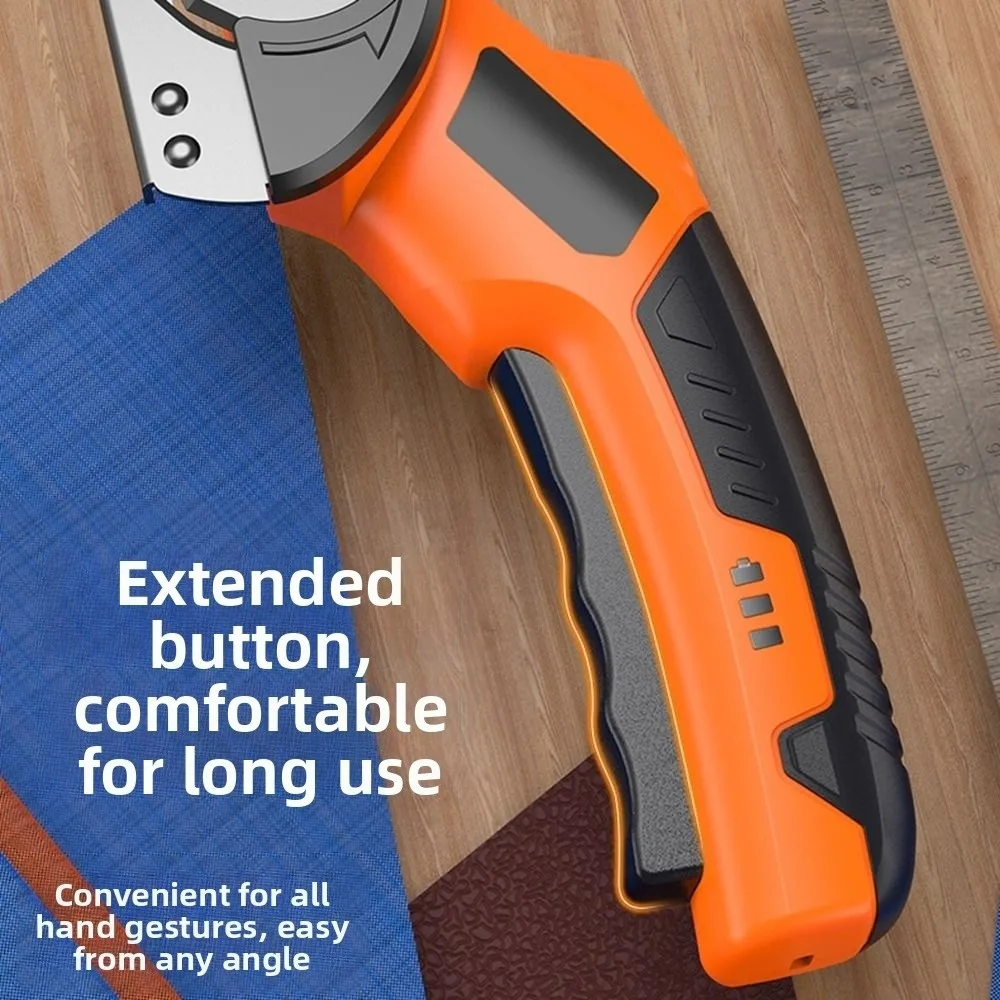 Safety Lock Electric Shears Accurate Cutting Quiet Operation Rotary Scissors Non-slip Handle Fast Cutting Leather Cutting Tool
Safety Lock Electric Shears Accurate Cutting Quiet Operation Rotary Scissors Non-slip Handle Fast Cutting Leather Cutting Tool