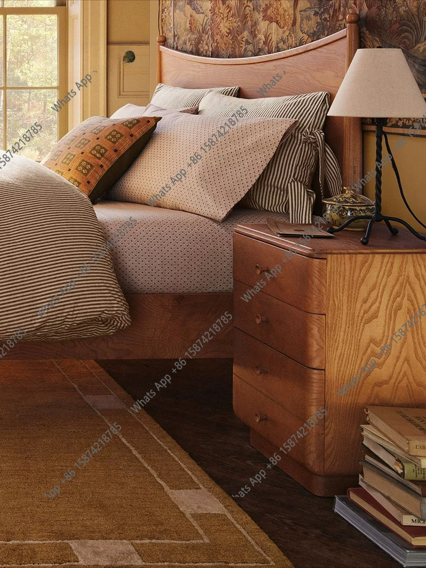 BJ Designer French Bedside Table Solid Wood Vintage Curved Log Vintage Chest Of Drawers Design Sense Natural Style Art
BJ Designer French Bedside Table Solid Wood Vintage Curved Log Vintage Chest Of Drawers Design Sense Natural Style Art
