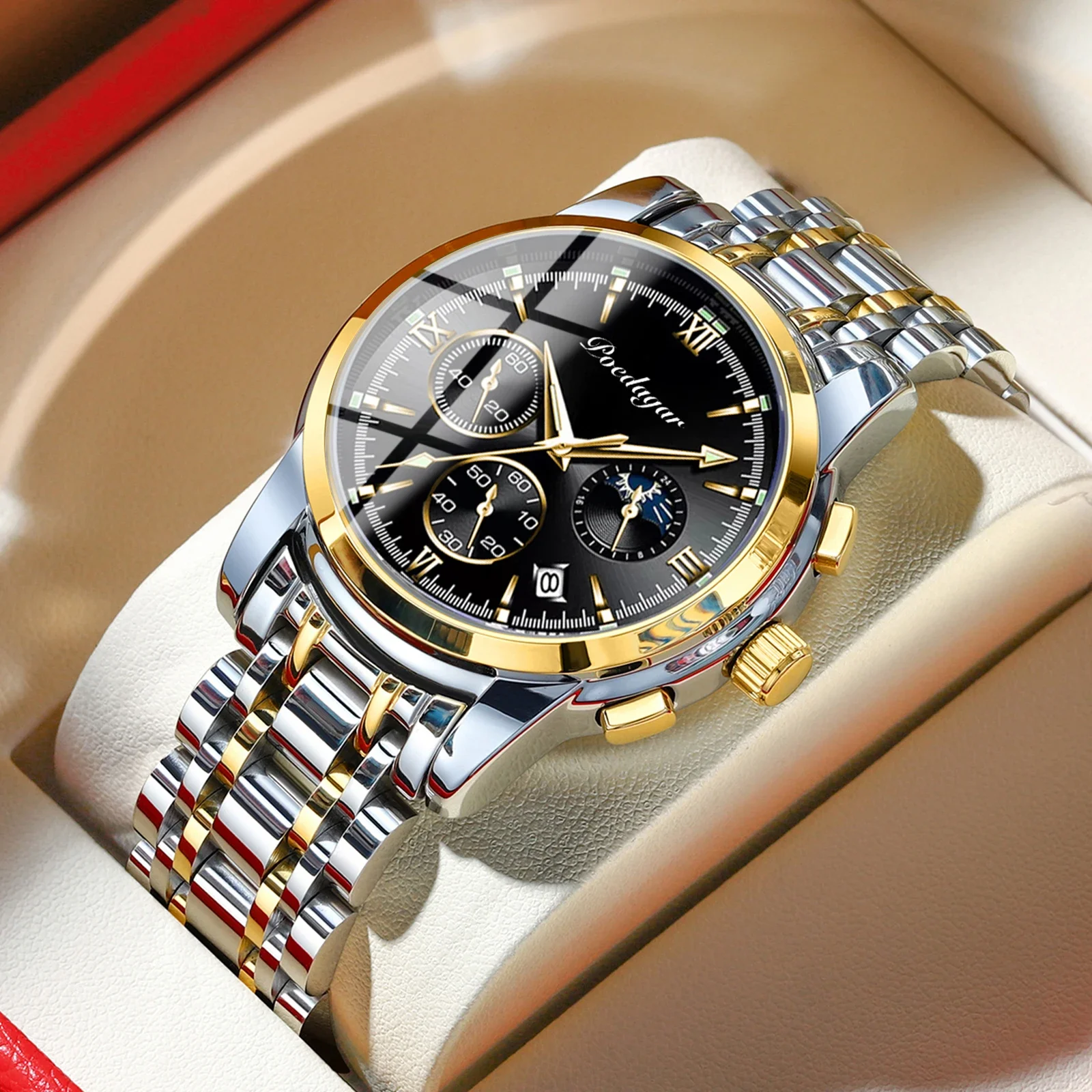 POEDAGAR Luxury Men Watch Casual Waterproof Chronograph Luminous Date Man Wristwatch Sports Stainless Steel Men's Quartz Watches
POEDAGAR Luxury Men Watch Casual Waterproof Chronograph Luminous Date Man Wristwatch Sports Stainless Steel Men's Quartz Watches