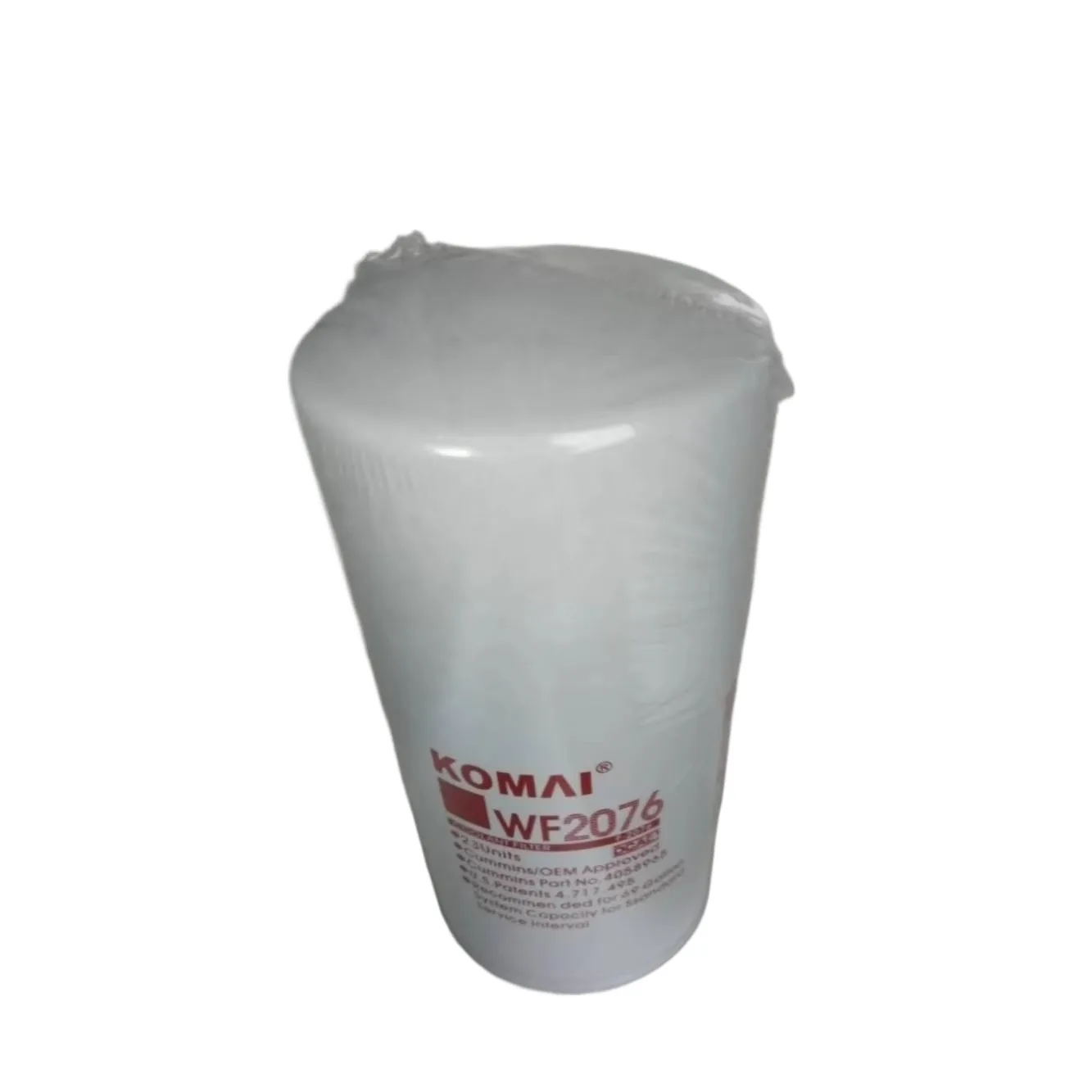 For Cummins Coolant Water Filter Wf2076 3318318 3316461 3305370 3315788 A222100000579
For Cummins Coolant Water Filter Wf2076 3318318 3316461 3305370 3315788 A222100000579