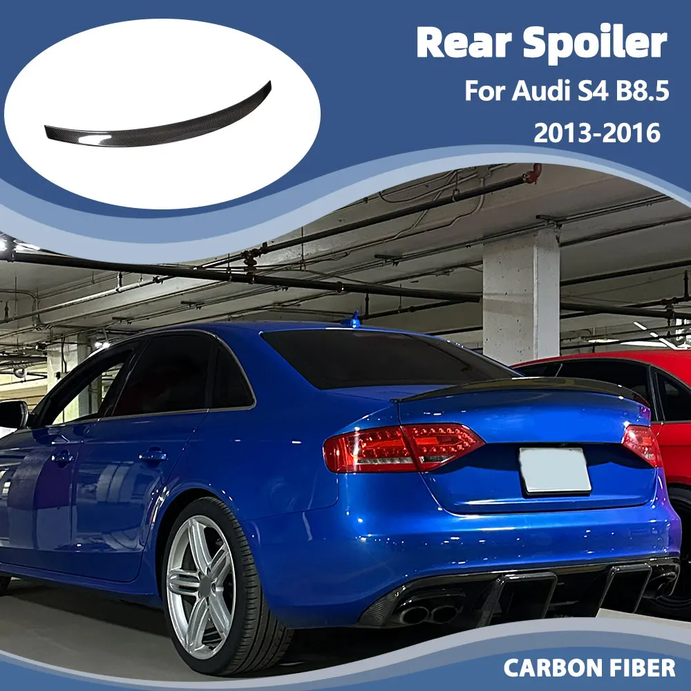 Car Rear Trunk Spoiler Wings for Audi S4 B8.5 Sedan 4-Door 2013-2016 Carbon Fiber Racing Rear Spoiler Trunk Boot Lid Wing Lip
Car Rear Trunk Spoiler Wings for Audi S4 B8.5 Sedan 4-Door 2013-2016 Carbon Fiber Racing Rear Spoiler Trunk Boot Lid Wing Lip