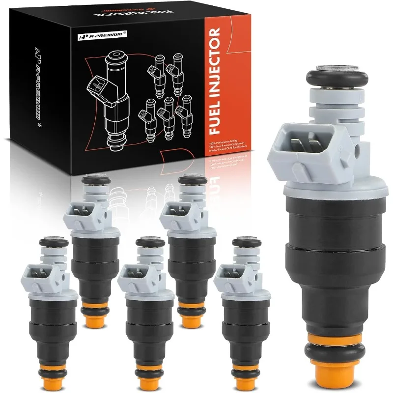 A-Premium Fuel Injectors Set of 6 Compatible with F-150, F-250, F-350, Mustang, Taurus, E-150/E-250/E-350 Econoline, Ranger
A-Premium Fuel Injectors Set of 6 Compatible with F-150, F-250, F-350, Mustang, Taurus, E-150/E-250/E-350 Econoline, Ranger