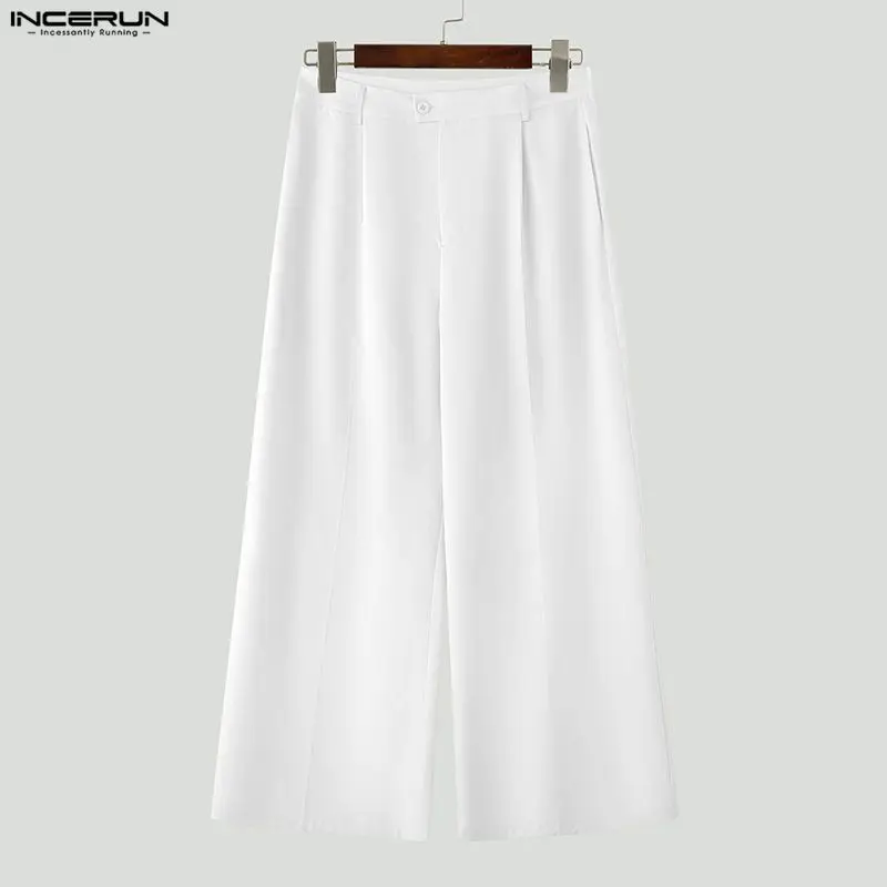 Мужские брюки INCERUN: однотонные джоггеры на пуговицах, свободные повседневные широкие брюки, уличная мода 2026, модные мужские длинные брюки свободного кроя
Мужские брюки INCERUN: однотонные джоггеры на пуговицах, свободные повседневные широкие брюки, уличная мода 2026, модные мужские длинные брюки свободного кроя