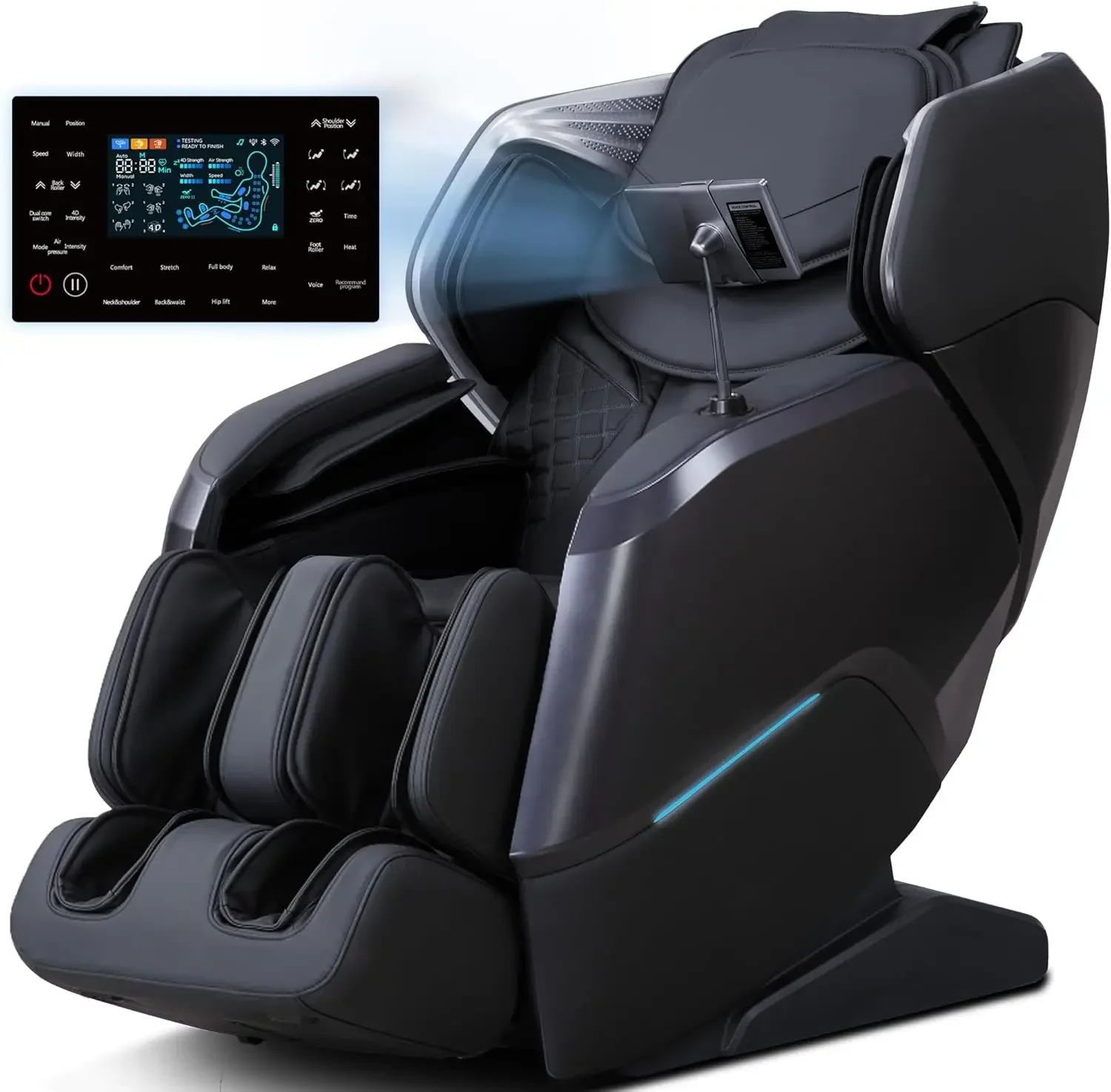 Massage Chair Full Body Zero Gravity Chair with Heat Calf Rollers AI Voice Control Body Scan Bluetooth Massage Office Chairs
Massage Chair Full Body Zero Gravity Chair with Heat Calf Rollers AI Voice Control Body Scan Bluetooth Massage Office Chairs