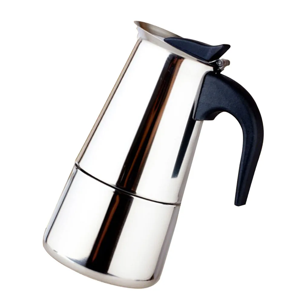 Stainless Steel Coffee Maker Mocha Espresso Latte Stovetop Filter Coffee Pot Tools Easy Clean for Home Office (200ML)
Stainless Steel Coffee Maker Mocha Espresso Latte Stovetop Filter Coffee Pot Tools Easy Clean for Home Office (200ML)