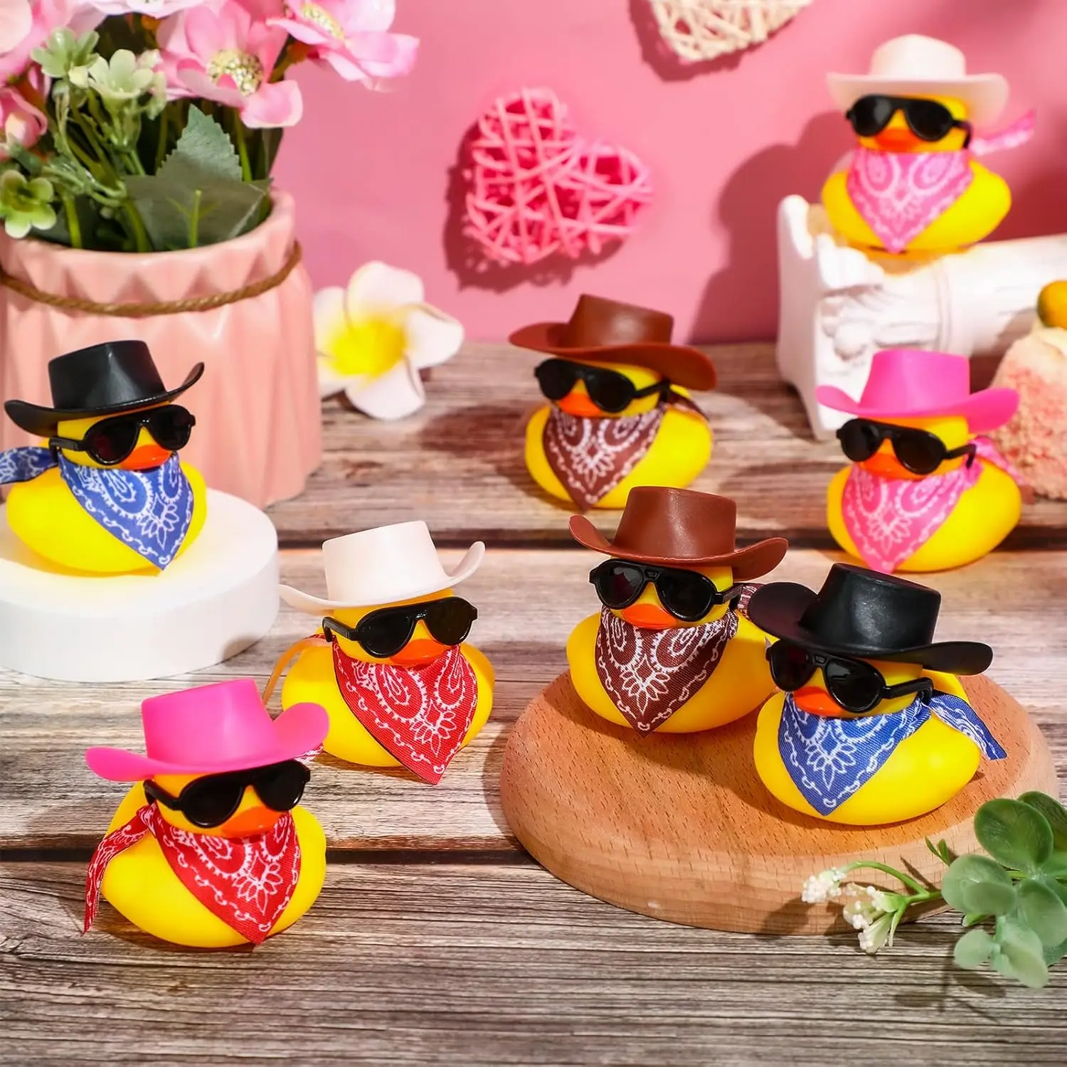36 Set Cowboy Rubber Duck Mini Yellow Duckies Bath Party Toy Tiny Ducks Bathtub Toy with Cowboy Hat Paisley Bandanas Sunglasses
36 Set Cowboy Rubber Duck Mini Yellow Duckies Bath Party Toy Tiny Ducks Bathtub Toy with Cowboy Hat Paisley Bandanas Sunglasses