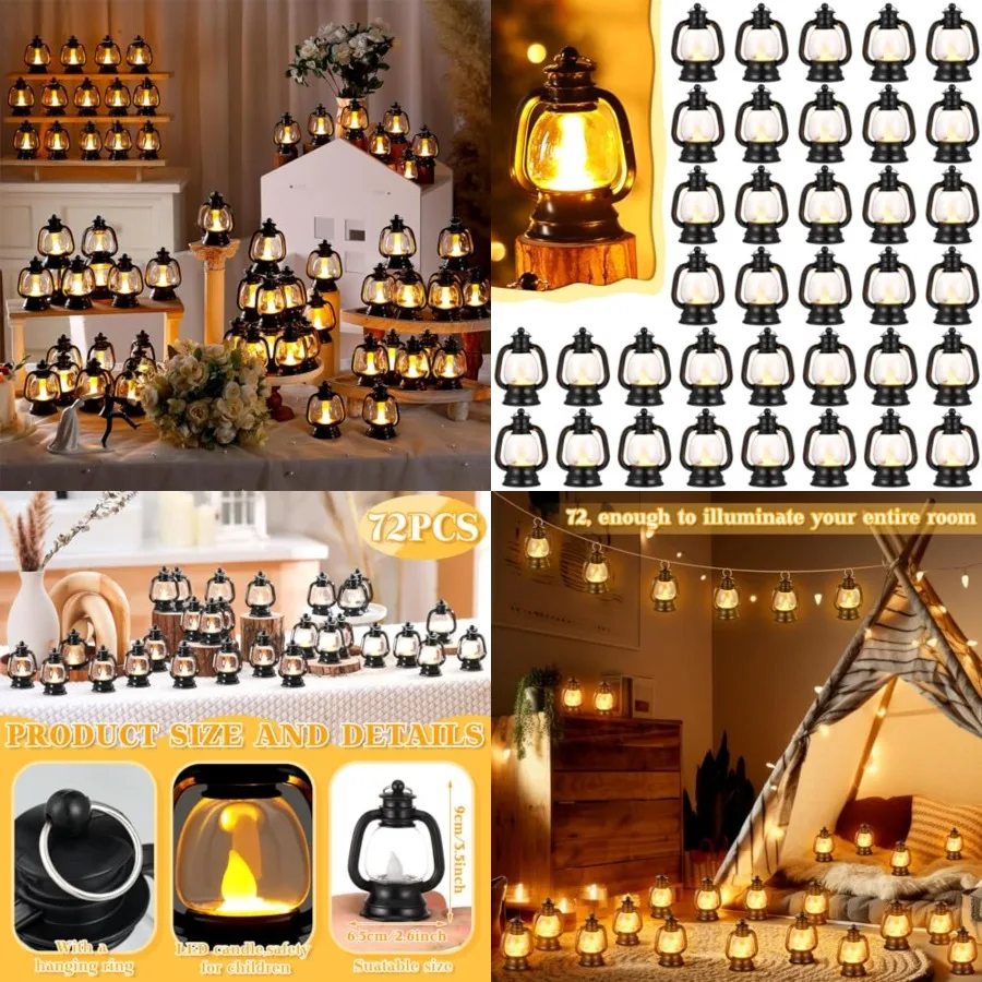 Pcs Mini Lantern Decor Western Lantern Table Centerpiece Small Vintage Camping Hanging Lamp Ornaments Bulk for Cowboy Cowgirl W
Pcs Mini Lantern Decor Western Lantern Table Centerpiece Small Vintage Camping Hanging Lamp Ornaments Bulk for Cowboy Cowgirl W