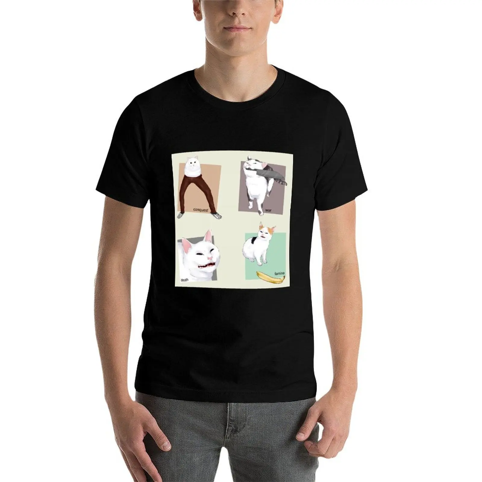 Four 4 Horsemen of the Apocalypse - Cat Meme Catto T-Shirt t shirt man casual man t shirts for men T-Shirt
Four 4 Horsemen of the Apocalypse - Cat Meme Catto T-Shirt t shirt man casual man t shirts for men T-Shirt