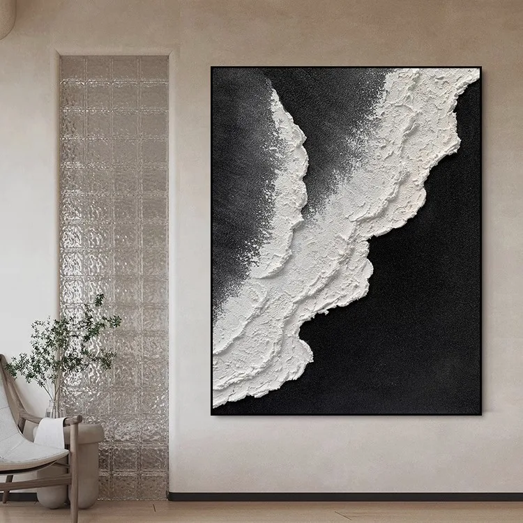 Light luxury decorative painting black and white aisle corridor art mural texture porch canvas painting
Light luxury decorative painting black and white aisle corridor art mural texture porch canvas painting