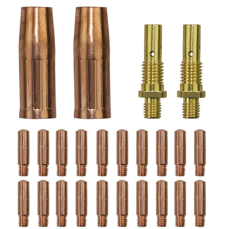 Mig Welding gun accessory11-30 0.030" kit for Forney 140 FC-i Mig gun: 20pcs Contact Tips 11-30 0.030" + 2pcs gas nozzles 21-50F
Mig Welding gun accessory11-30 0.030" kit for Forney 140 FC-i Mig gun: 20pcs Contact Tips 11-30 0.030" + 2pcs gas nozzles 21-50F
