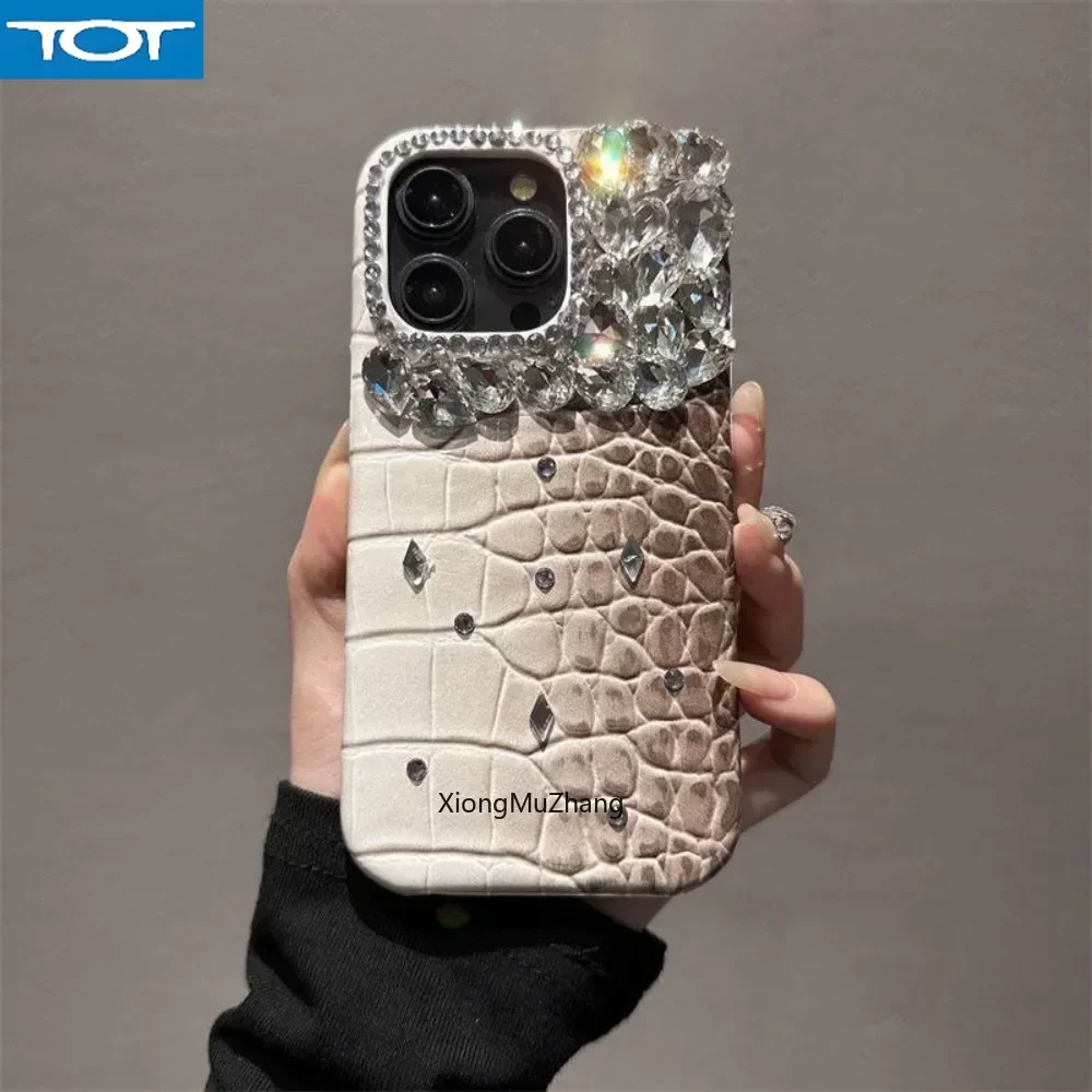 Luxurious Crocodile Pattern Mobile Phone Protective Case for iPhone 11 12 13 14 15 Plus 16 Pro Max Gradient Diamond Custom Cover
Luxurious Crocodile Pattern Mobile Phone Protective Case for iPhone 11 12 13 14 15 Plus 16 Pro Max Gradient Diamond Custom Cover