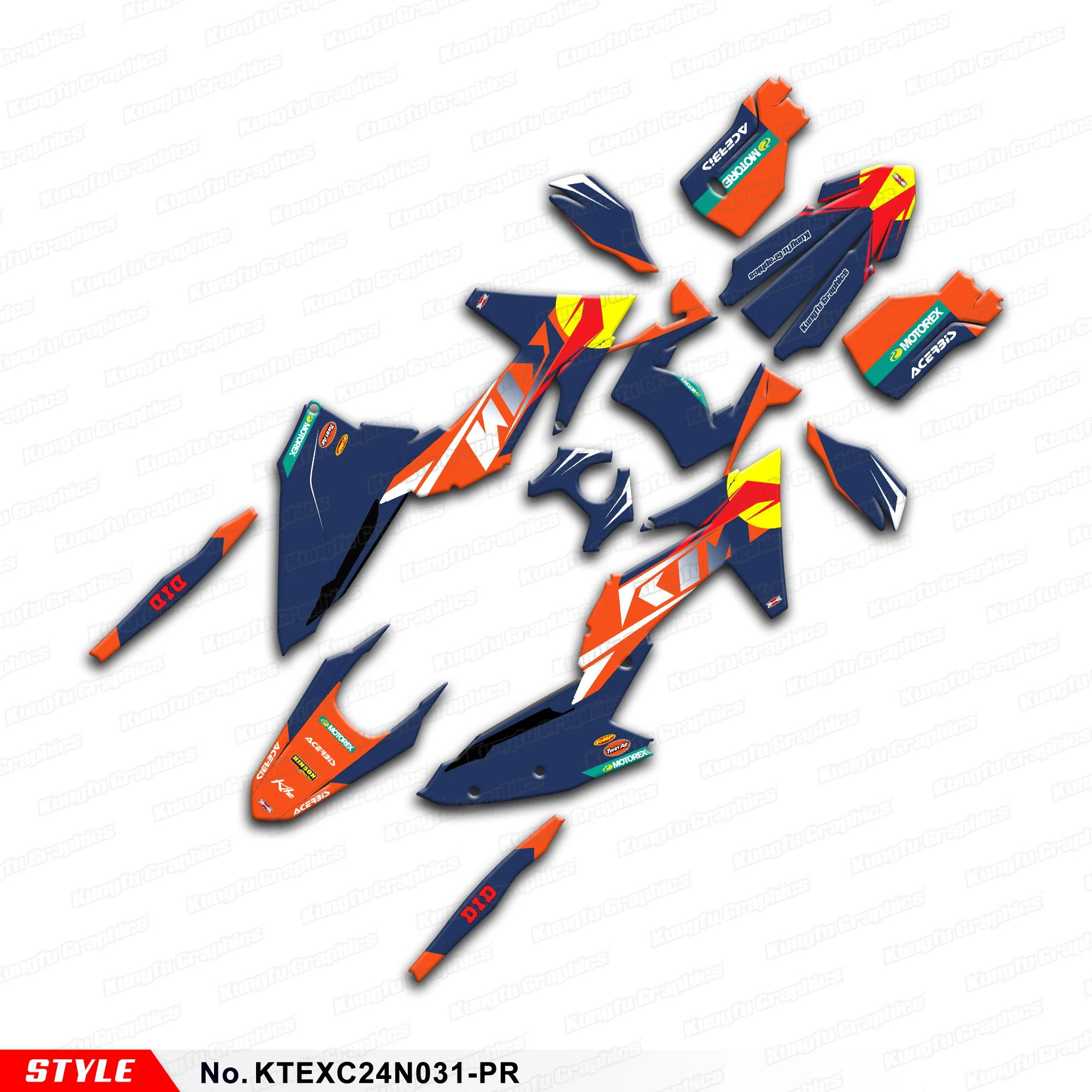 JY Racing Graphics Decal Kit Wrap Sticker for KTM 150 250 300 350 450 500 EXC EXC-F XC-W 2024 2025, Rebuild, KTEXC24N031-PR
JY Racing Graphics Decal Kit Wrap Sticker for KTM 150 250 300 350 450 500 EXC EXC-F XC-W 2024 2025, Rebuild, KTEXC24N031-PR