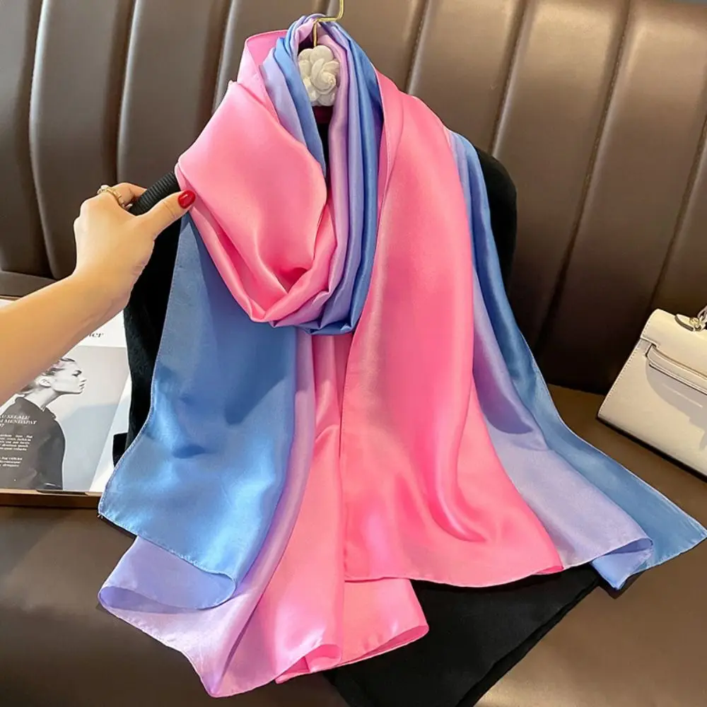 Trendy Gradient Silk Scarf Satin Surface Luxury Brand Design Spring Summer Scarf Lotus Pattern Printed Scarves For Women Girls
Trendy Gradient Silk Scarf Satin Surface Luxury Brand Design Spring Summer Scarf Lotus Pattern Printed Scarves For Women Girls