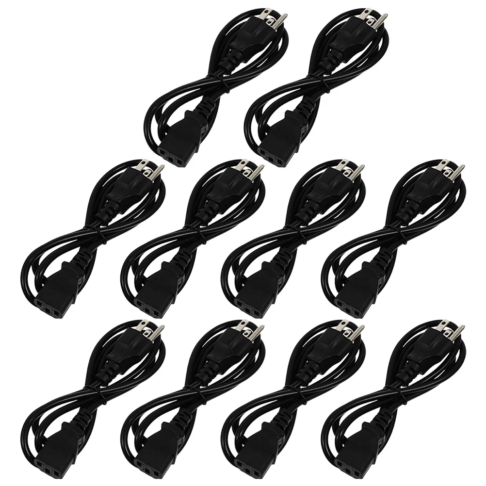 10 Pcs Extension Cord Indoor Plug Power Cable Display Computer for Printer Replacement Wire
10 Pcs Extension Cord Indoor Plug Power Cable Display Computer for Printer Replacement Wire
