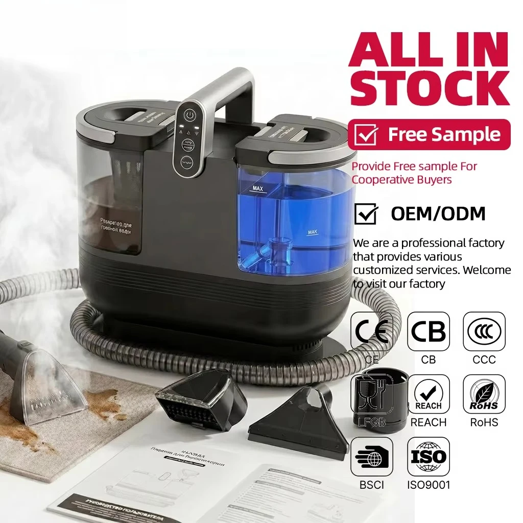 15KPa Portable Steam Fabric Cleaner Machine Spot Carpet Sofa Upholstery Cleaning Machine for Car Interior Pet Stain Mattress
15KPa Portable Steam Fabric Cleaner Machine Spot Carpet Sofa Upholstery Cleaning Machine for Car Interior Pet Stain Mattress