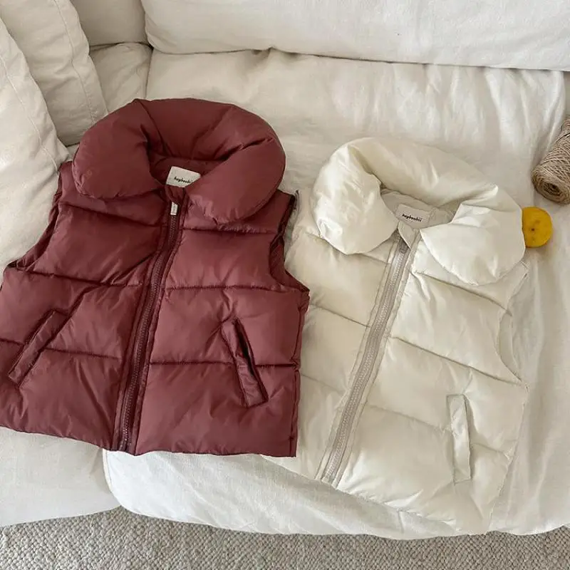 2024 Winter New Children Thick Warm Vest Coat Baby Girls Cute Embroidery Lapel Cardigan Children Padded Jacket Kids Clothes
2024 Winter New Children Thick Warm Vest Coat Baby Girls Cute Embroidery Lapel Cardigan Children Padded Jacket Kids Clothes