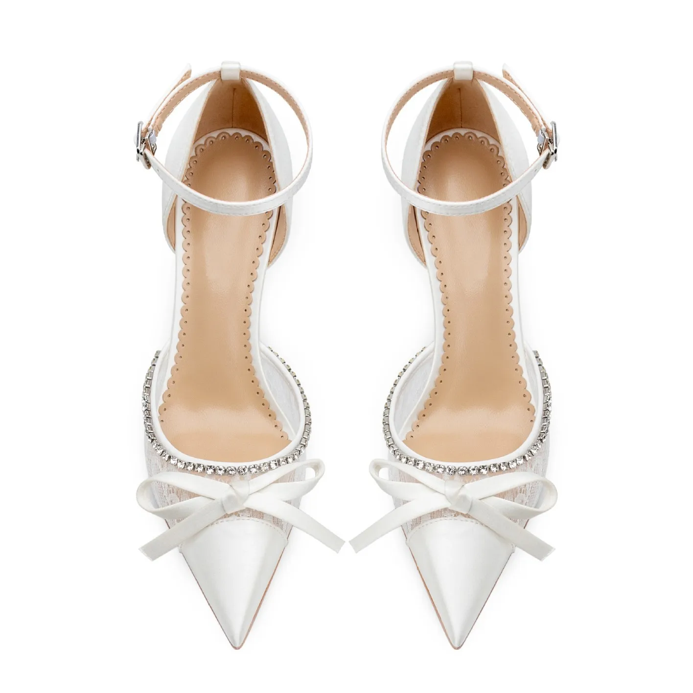 Ladies White High Heel Sandals Women Summer Satin Sweet College Shoes
Ladies White High Heel Sandals Women Summer Satin Sweet College Shoes