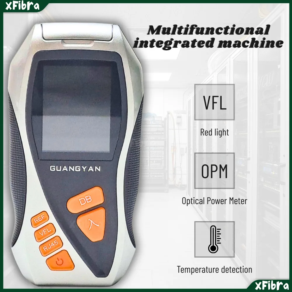 Y9 Optical Power Meter Measurement Optic Visual Fault Finder Fiber Tester Rj45 Cable Dry Battery OPM -50 to 26Dbm VFL 5KM
Y9 Optical Power Meter Measurement Optic Visual Fault Finder Fiber Tester Rj45 Cable Dry Battery OPM -50 to 26Dbm VFL 5KM