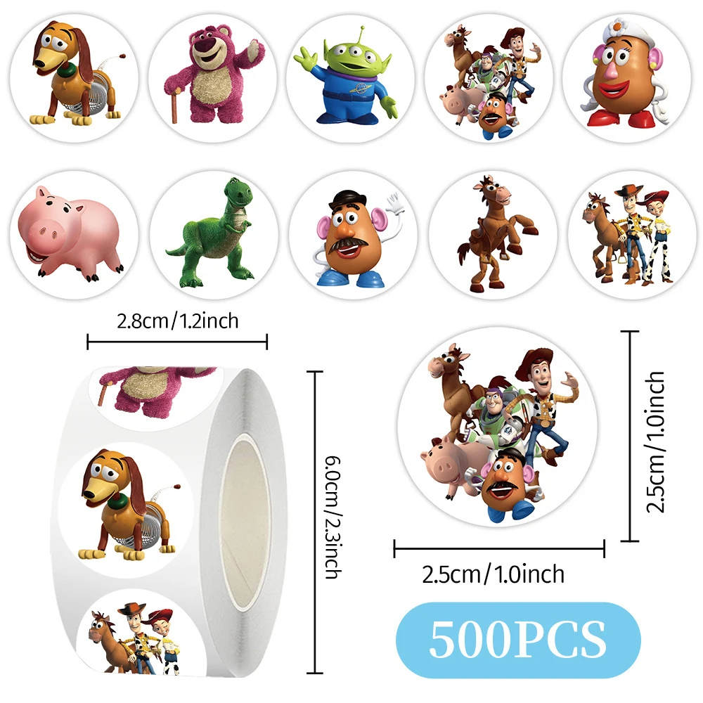 500pcs/Roll Disney Toy Storys Cartoon Sealing Stickers Waterproof DIY Stationery Scrapbooking Kids Reward Decoration Stiker Toys
500pcs/Roll Disney Toy Storys Cartoon Sealing Stickers Waterproof DIY Stationery Scrapbooking Kids Reward Decoration Stiker Toys