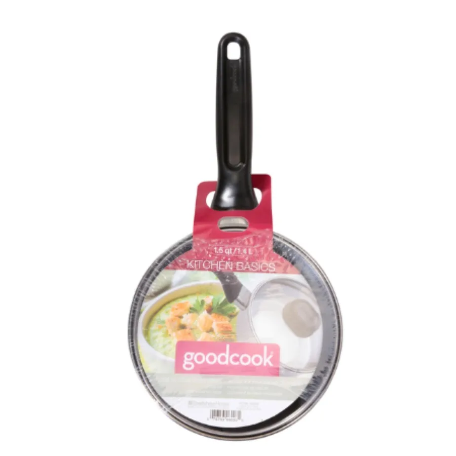 Кастрюля GoodCook со стеклянной крышкой из нержавеющей стали Kitchen B 1,5 кварты
Кастрюля GoodCook со стеклянной крышкой из нержавеющей стали Kitchen B 1,5 кварты