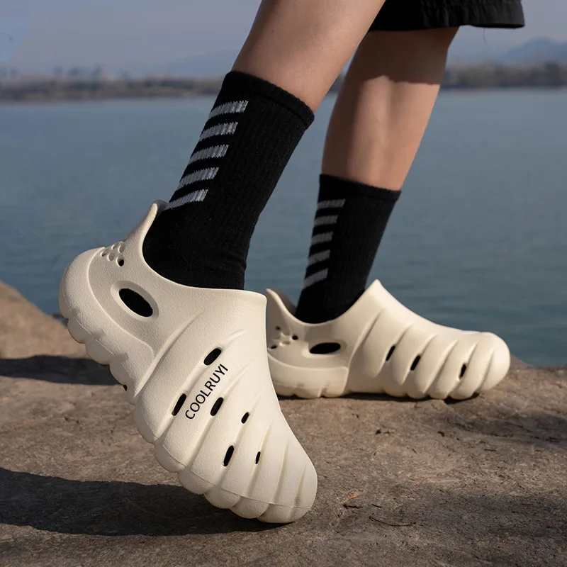 YUYIN Outdoor Waterproof Heightening Cool Shoes Brand Men's Slip-on Shoes Soft and Comfortable Holey Shoes EVA Driving Shoe
YUYIN Outdoor Waterproof Heightening Cool Shoes Brand Men's Slip-on Shoes Soft and Comfortable Holey Shoes EVA Driving Shoe