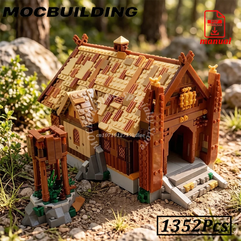 Medieval Castle Hall Buildings Blocks Middle Earthed Model Watchtower MOC Building Blocks Rings Construction Gift
Medieval Castle Hall Buildings Blocks Middle Earthed Model Watchtower MOC Building Blocks Rings Construction Gift