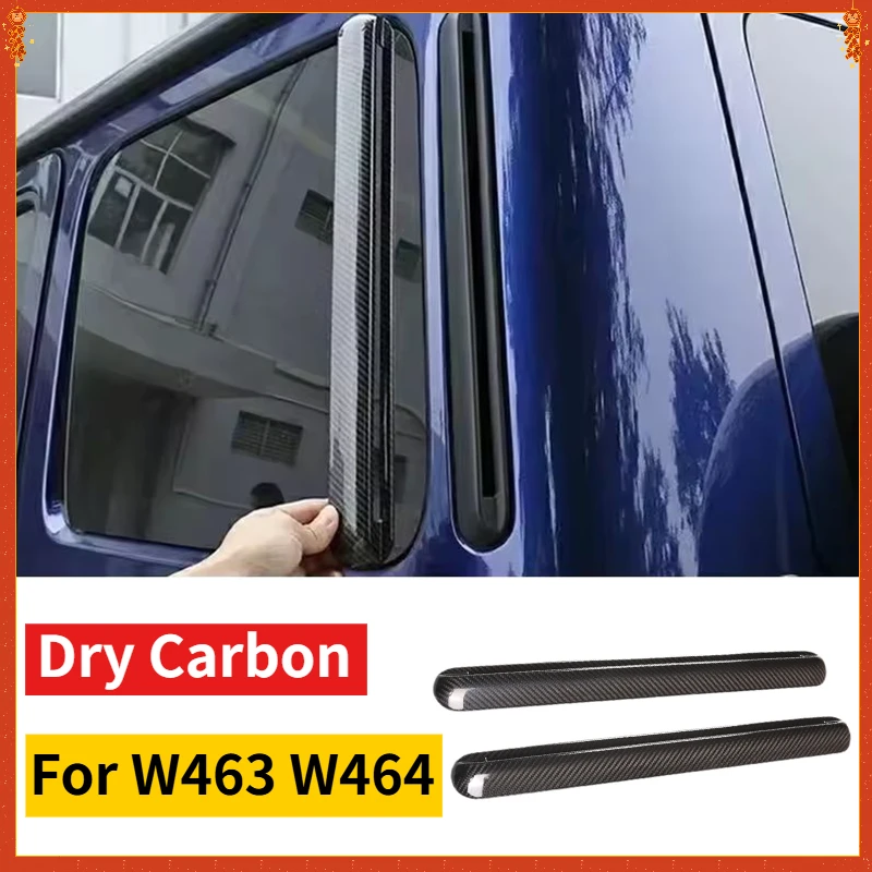 For Mercedes Benz G Class W463 W464 G63 Reall Dry Carbon Fiber D-Pillar Air Vent Cover Trim Fit Exterior Body Kit Modification
For Mercedes Benz G Class W463 W464 G63 Reall Dry Carbon Fiber D-Pillar Air Vent Cover Trim Fit Exterior Body Kit Modification