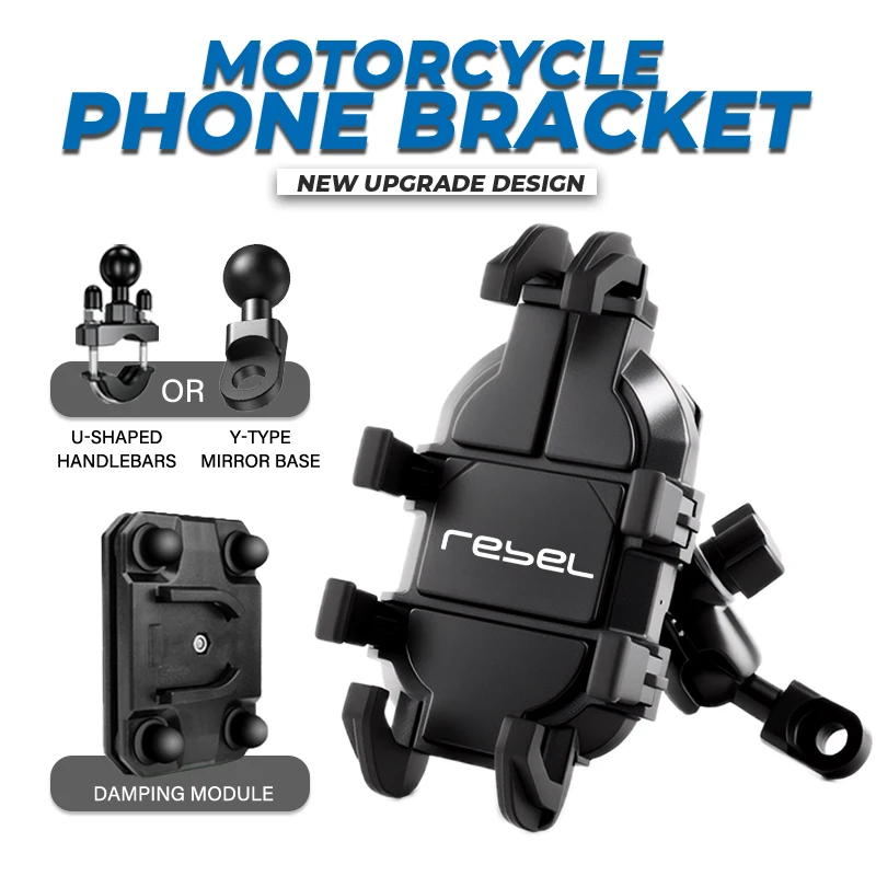 Phone Holder 360° Rotatable Riding Motorcycle Stand Bracket Non-slip For Honda Rebel Cmx300 Cmx500 Cmx1100 Cmx 300 500 1100
Phone Holder 360° Rotatable Riding Motorcycle Stand Bracket Non-slip For Honda Rebel Cmx300 Cmx500 Cmx1100 Cmx 300 500 1100