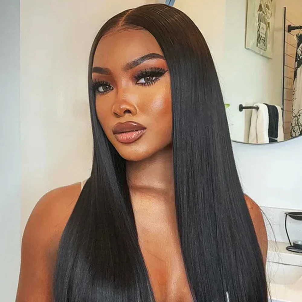 Straight Lace Front Wig Long Straight Black Lace Front Wigs HD Transparent 13x4 Lace Frontal Wig Brazilian Human For Black Wome
Straight Lace Front Wig Long Straight Black Lace Front Wigs HD Transparent 13x4 Lace Frontal Wig Brazilian Human For Black Wome