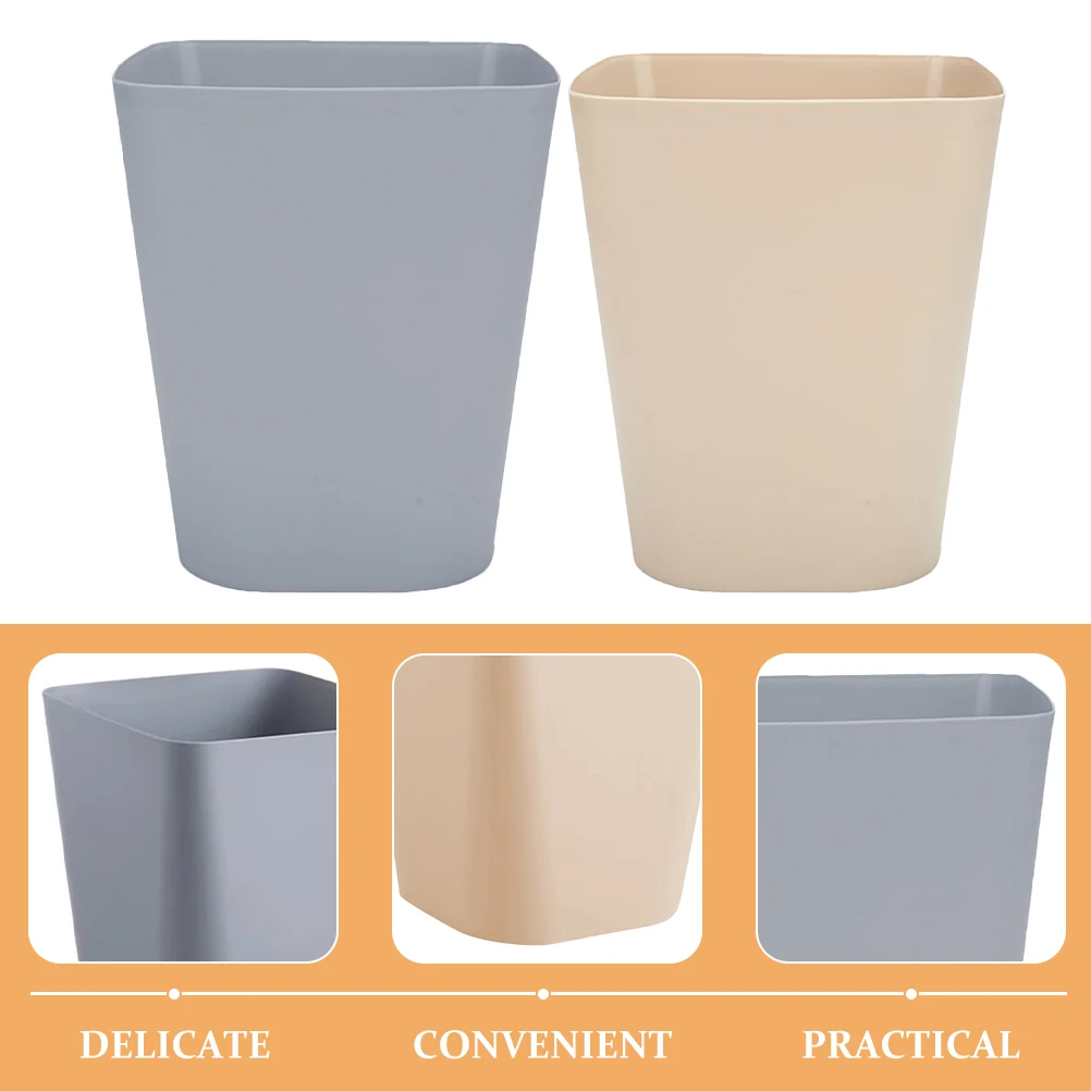 2 Pcs Multipurpose Square Trash Can Office Garbage Cans Outdoor with Lid Plastic for Bathroom
2 Pcs Multipurpose Square Trash Can Office Garbage Cans Outdoor with Lid Plastic for Bathroom