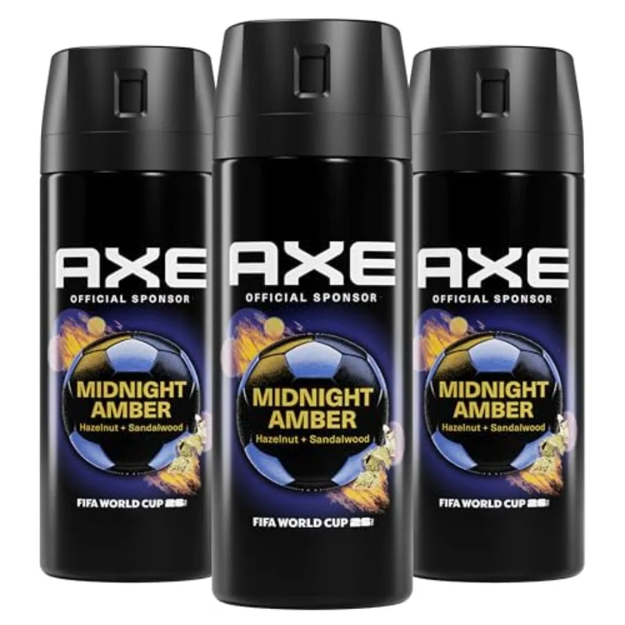 AXE Fine Fragrance Collection Body Spray 3 Count Midnight Amber 72 Hour Freshn Aluminum Free 2.9 oz
AXE Fine Fragrance Collection Body Spray 3 Count Midnight Amber 72 Hour Freshn Aluminum Free 2.9 oz