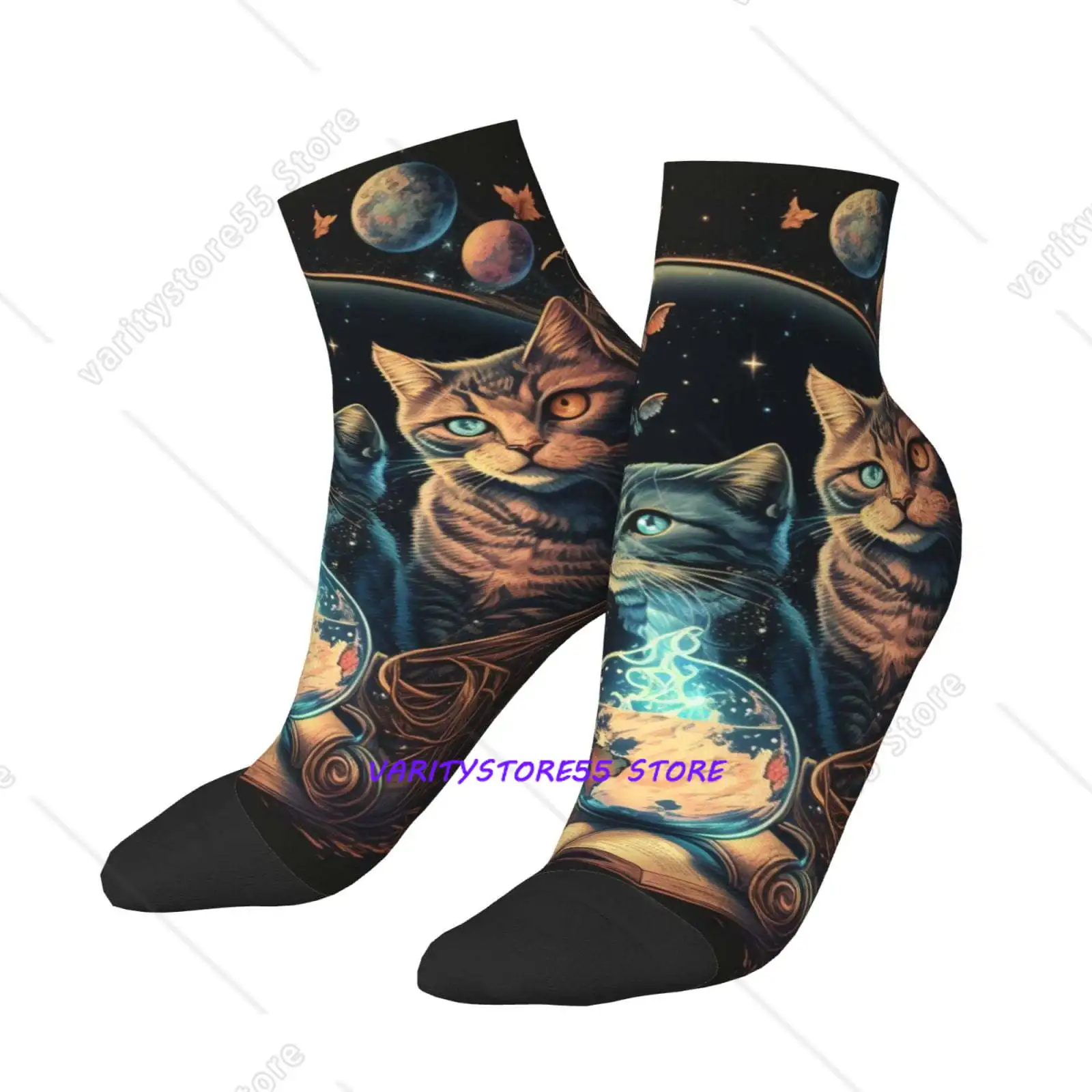 Low Cut Unisex Novelty Crew Socks Casual Ankle Socks for Men Women Retro Magic Cats Cool Cat
Low Cut Unisex Novelty Crew Socks Casual Ankle Socks for Men Women Retro Magic Cats Cool Cat