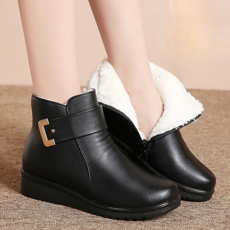 New Women Ankle Boots Plush Short Tube Flat Soled Snow Boots Autumn/winter New Simple Retro Zipper Warm Casual Cotton Boots
New Women Ankle Boots Plush Short Tube Flat Soled Snow Boots Autumn/winter New Simple Retro Zipper Warm Casual Cotton Boots