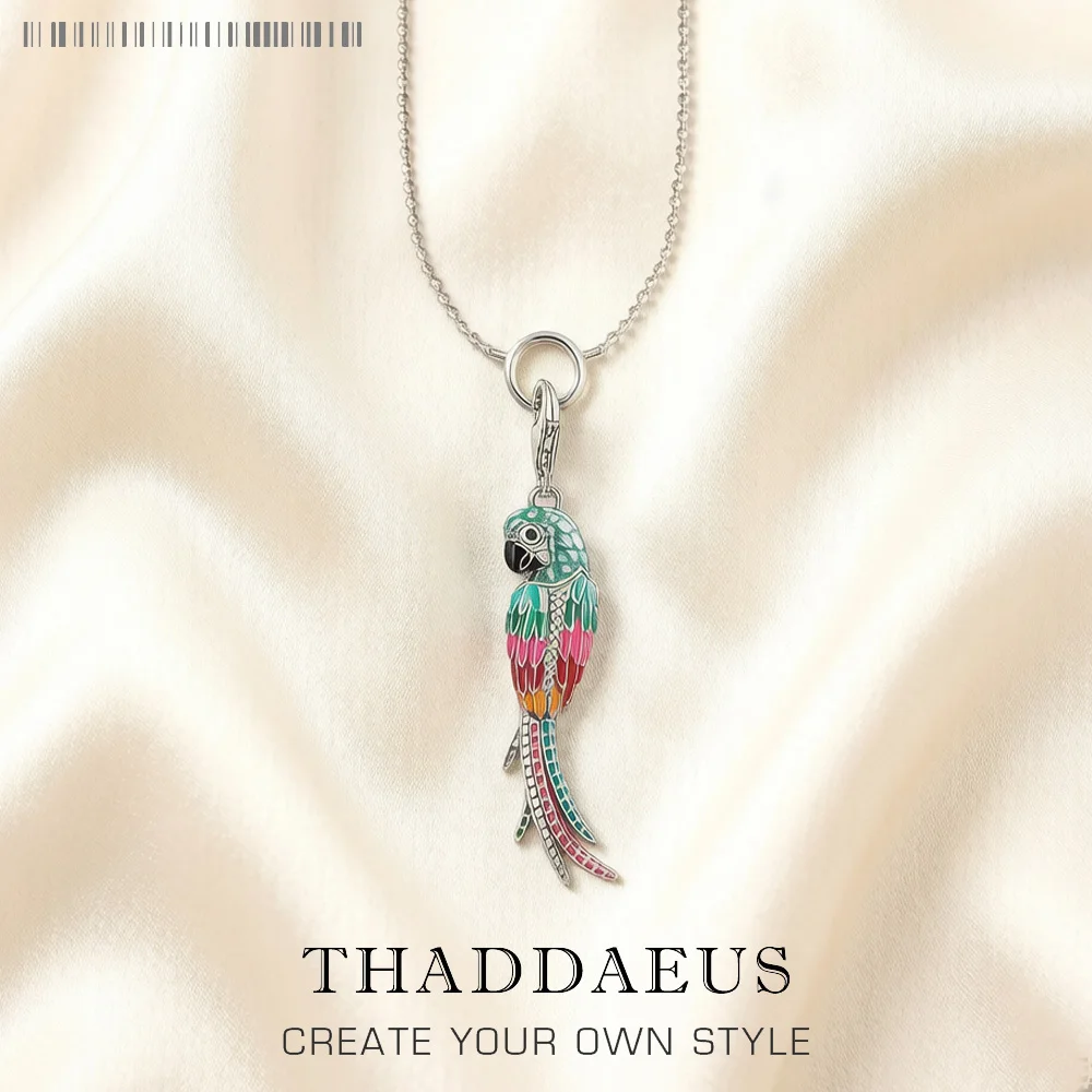 Charm Necklace Parrot Spring Brand New Fashion Jewelry Europe 925 Sterling Silver Link Chain Gift For Women Girls
Charm Necklace Parrot Spring Brand New Fashion Jewelry Europe 925 Sterling Silver Link Chain Gift For Women Girls