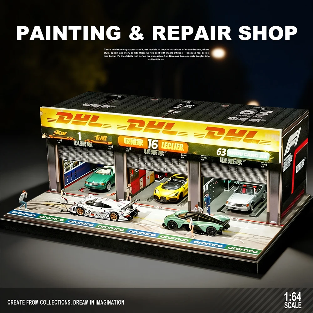 1/64 Automobile Repair Station Accessories Model Exhibition Limited Edition Decoration Scene(without car)
1/64 Automobile Repair Station Accessories Model Exhibition Limited Edition Decoration Scene(without car)