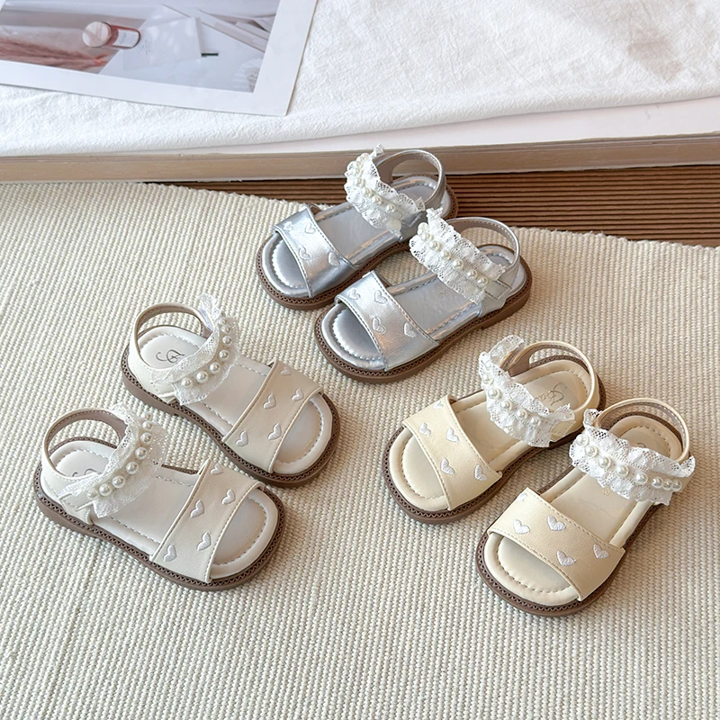 Girls Pearl Strap Sandals Soft Sole Non-Slip Kids Princess Beach Shoes Summer Casual Outdoor Walking Sandals for Children Shoes
Girls Pearl Strap Sandals Soft Sole Non-Slip Kids Princess Beach Shoes Summer Casual Outdoor Walking Sandals for Children Shoes